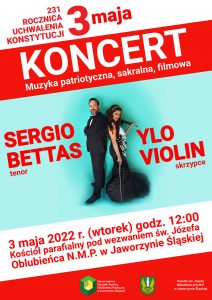 3 maja - Koncert YLO Violin i Sergio Bettas @ Wolności 1