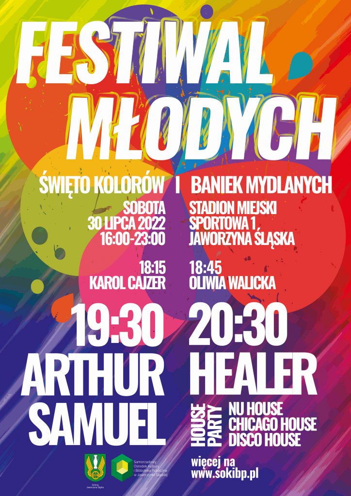 Plakat informcyjny Festiwal Młodych