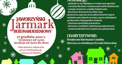 Plakat Jarmark Bożonarodzeniowy 2022 Jaworzyna Śląska